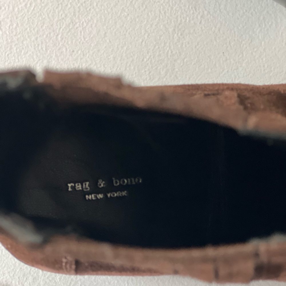 New rag & bone Rover Chelsea Ankle Boot in Mocha Suede Size 38 - Picture 8 of 10